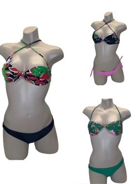 Recco Size Medium Brazilian Bikini Bundle of 3. New With Tags